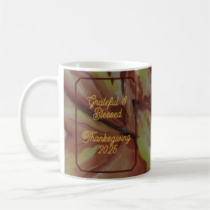 Grateful & Blessed Thanksgiving  Coffee Mug