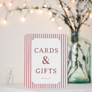 Grateful Blush Pink Minimalist Thank You Card Foam Board