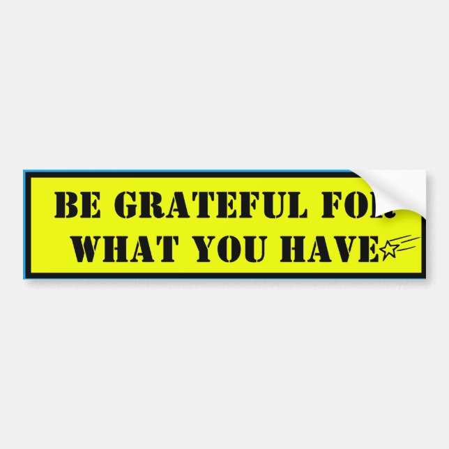 Grateful Bumper Sticker (Front)