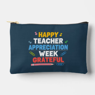 Grateful Colorful School Design Accessory Pouch