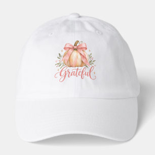 Grateful & Coquette Blush Bow Thanksgiving Hat