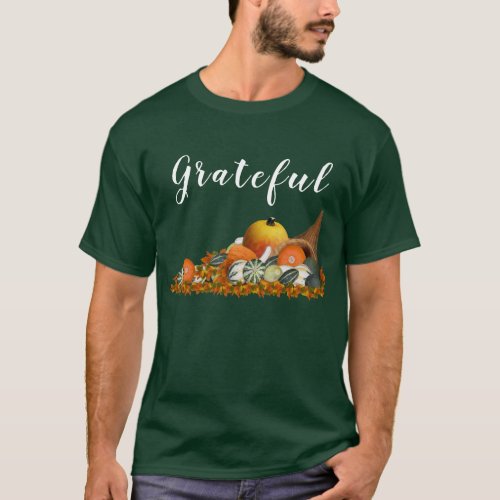 Grateful Cornucopia Thanksgiving   T_Shirt