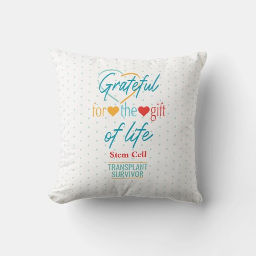 Grateful Customizable Transplant Pillow