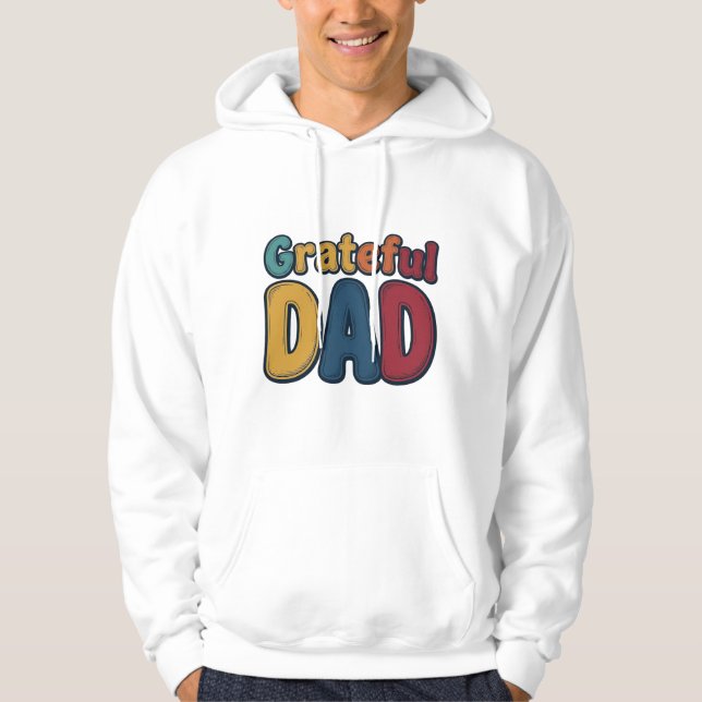 Grateful Dad Retro Bubble Letter Shirt Design_1 (Front)