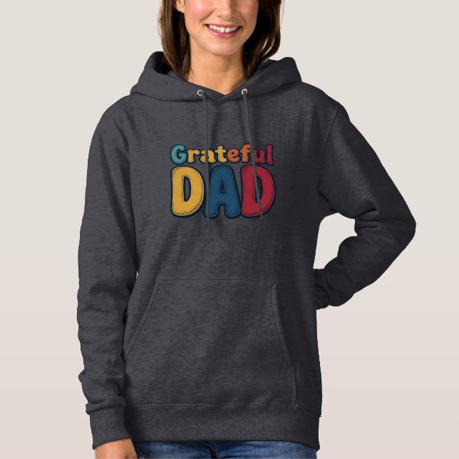 Grateful Dad Retro Bubble Letter Shirt Design_1 (Front)