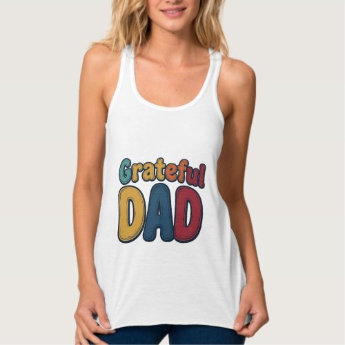 Grateful Dad Retro Bubble Letter Shirt Design_1