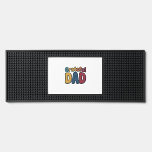 Grateful Dad Retro Bubble Letter Shirt Design_1 Bar Mat