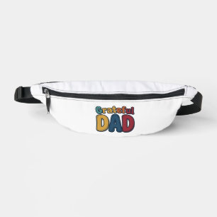 Grateful Dad Retro Bubble Letter Shirt Design_1 Fanny Pack