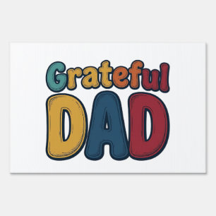 Grateful Dad Retro Bubble Letter Shirt Design_1 Sign