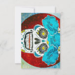 Grateful dead calavera stationery card