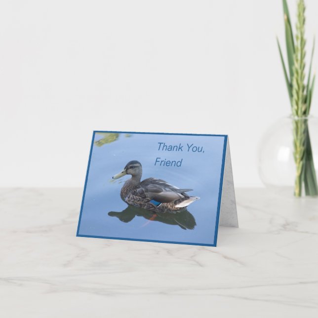 Grateful Duck: Thank You Card (Front)