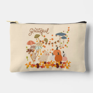 Grateful Fall Bunny Accessory Pouch