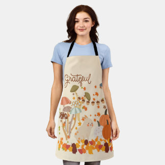 Grateful Fall Bunny Apron