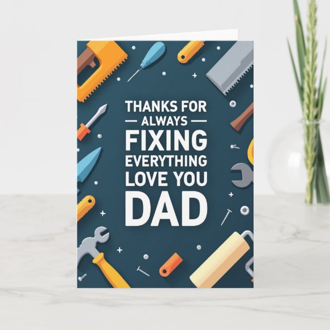 Grateful Fathers Day Tool Card (Front)