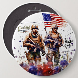 Grateful for our Veterans Button