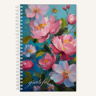 "Grateful for Pink Flowers" Gratitude Journal