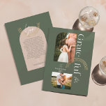 Grateful For You Modern Geometric Arch Two Photos  Holiday Card<br><div class="desc">Send your appreciation to your family and friends this holiday season with a message of thankfulness and gratefulness. Our modern and stylish design with an uplifting message of hope, love, and gratefulness is sure to bring your friends and family joy this Christmas holiday season. Design features a modern geometric design...</div>