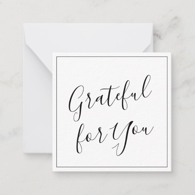Grateful for You Note Card (Front)