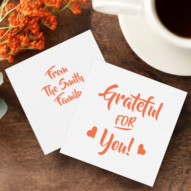 Grateful For You Note Card (Grateful for You Gift Enclosure Card)
