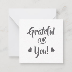 Grateful For You Note Card