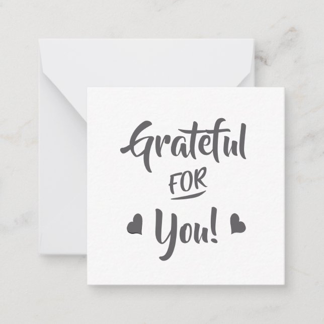 Grateful For You Note Card (Front)