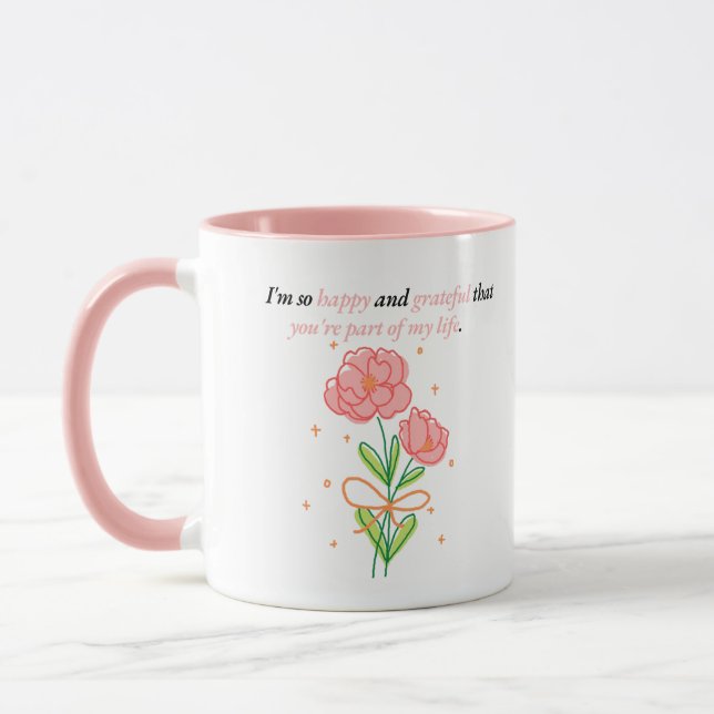 Grateful for Your Presence Mug (Left)