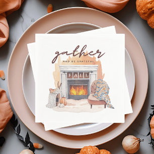 Grateful Friendsgiving Gathering Napkins