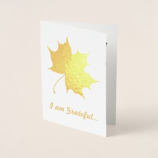 Grateful Friendship Autumn Leaves Custom Text