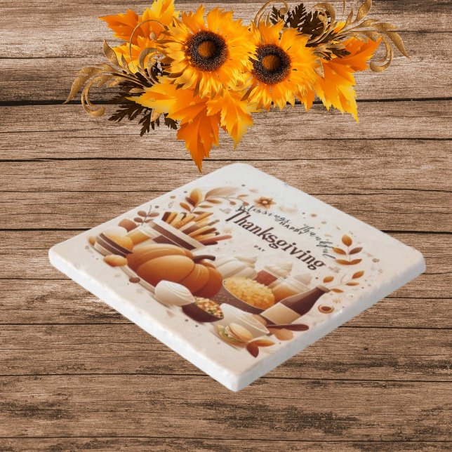 Grateful Gatherings: Festive Thanksgiving Marble  Trivet (Creator Uploaded)