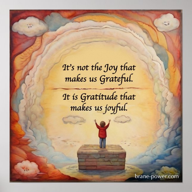 Grateful Gratitude Poster (Front)