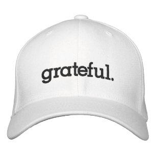 Grateful Gratitude Thanksgiving Embroidered Baseball Cap