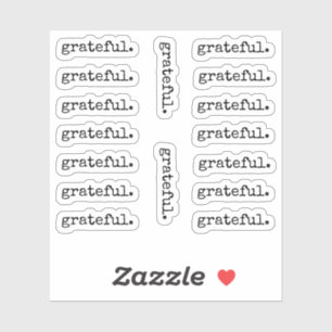 Grateful Gratitude Thanksgiving Sticker