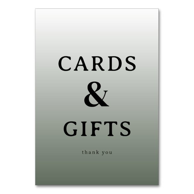 Grateful Gray Minimalist Thank You Card (Front)