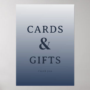 Grateful Gray Minimalist Thank You Card Holder