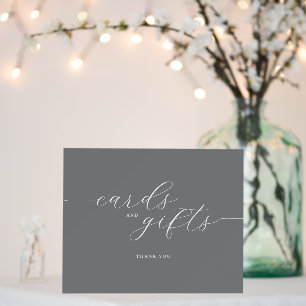 Grateful Gray Typographic Thank You Sign