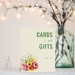 Grateful Green Floral Bouquet Foam Board
