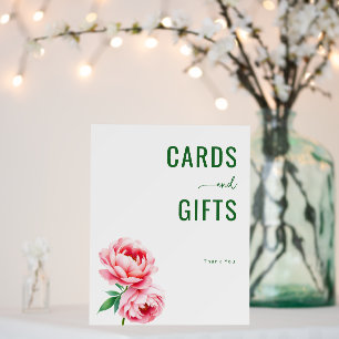 Grateful Green Floral Peonies Foam Board