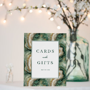 Grateful Green Marbled Thank You Card Foam Board