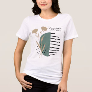 Grateful Heart Abundance Within Simply Thankful Bl Tri-Blend Shirt