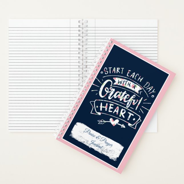 Grateful heart floral praise & prayer journal (Inside)