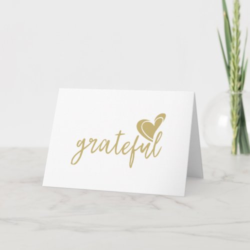 grateful heart holiday card