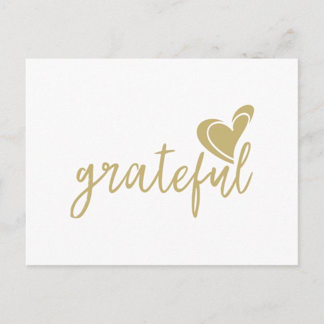 grateful heart holiday postcard (Front)