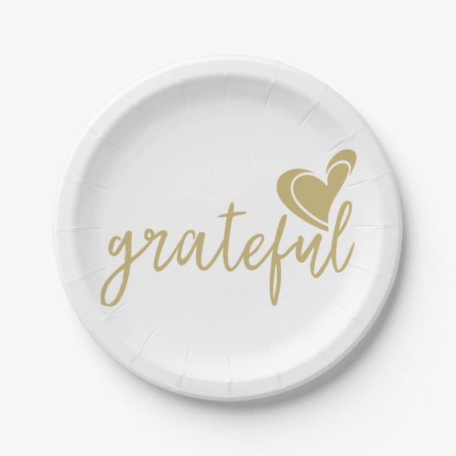 grateful heart paper plates (Front)