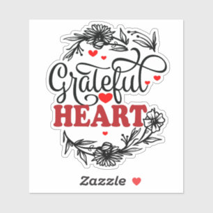 GRATEFUL HEART STICKER