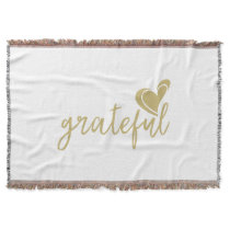 grateful heart throw blanket