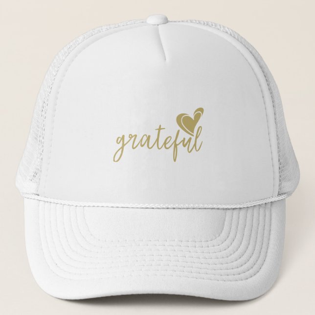 grateful heart trucker hat (Front)