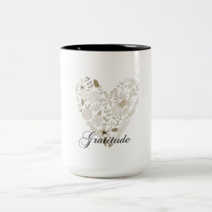 Grateful Heart Two-Tone Coffee Mug