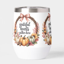 Grateful hearts gather here Thanksgiving cozy fall