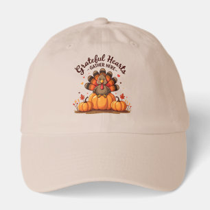 Grateful Hearts Thanksgiving Turkey Hat