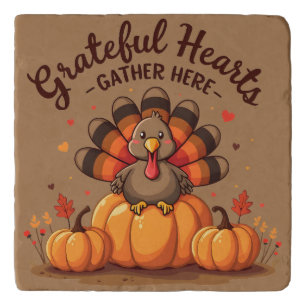 Grateful Hearts Thanksgiving Turkey Trivet